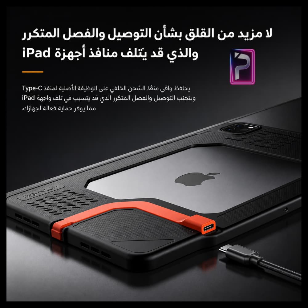 كفر PIVA 2 IN 1 للايباد برو 2018-2022 - الصورة 3